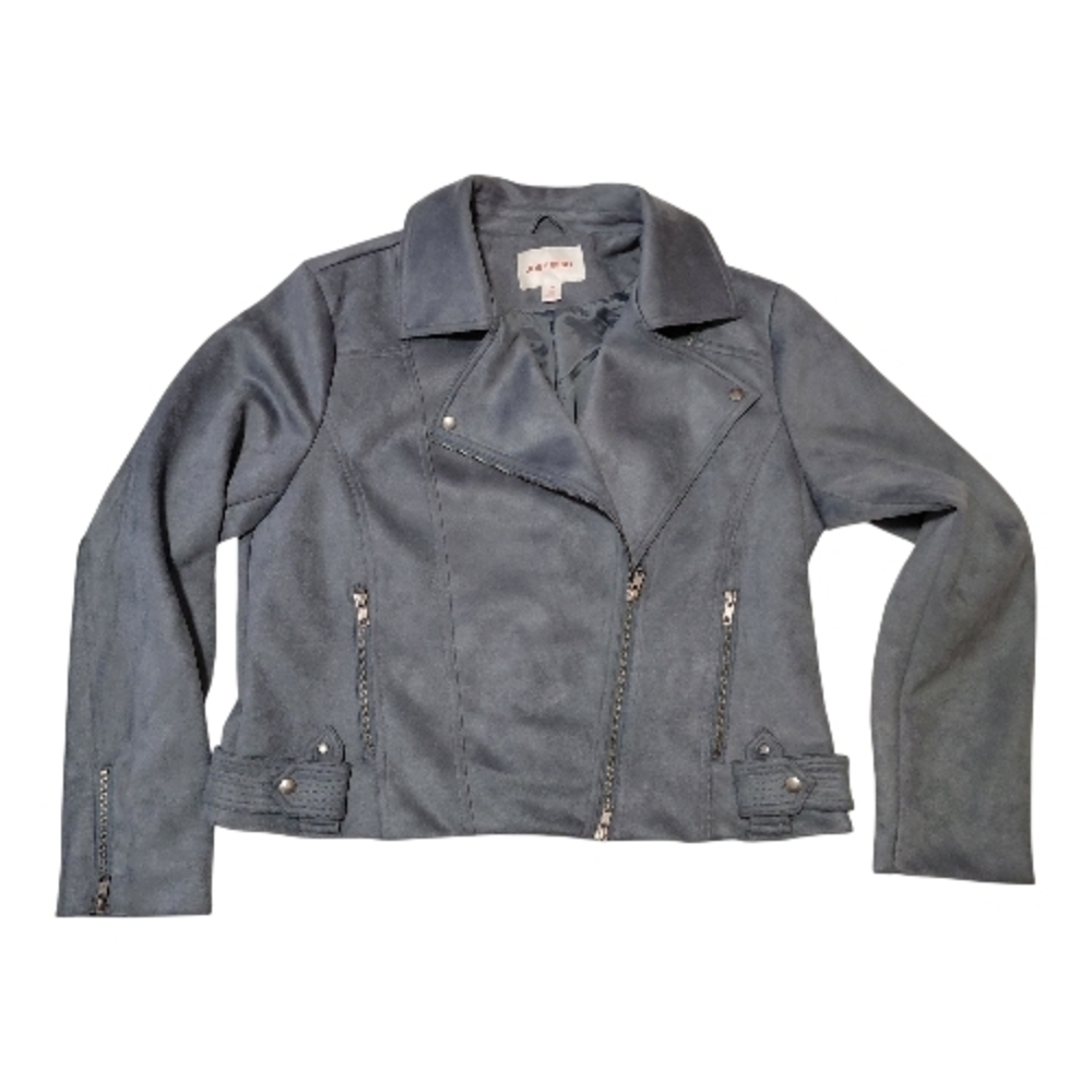 Joe Fresh Women's Blue/Grey Bomber Jacket